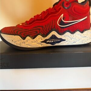 Nike Air Zoom G.T. Run in Sport Red and Blue Void